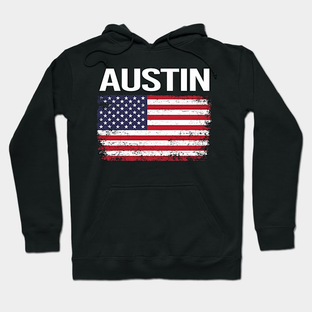 The American Flag Austin Hoodie by flaskoverhand